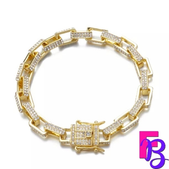 Urban Legend Other - *NEW!* 14K Iced Box Link Bracelet